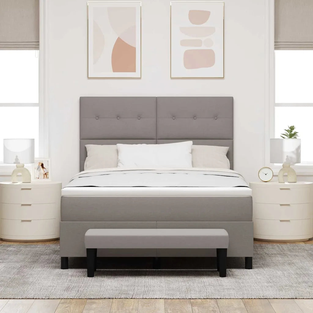 Letto a molle con testiera Talpa 140 x 200 cm Tessuto 3344076