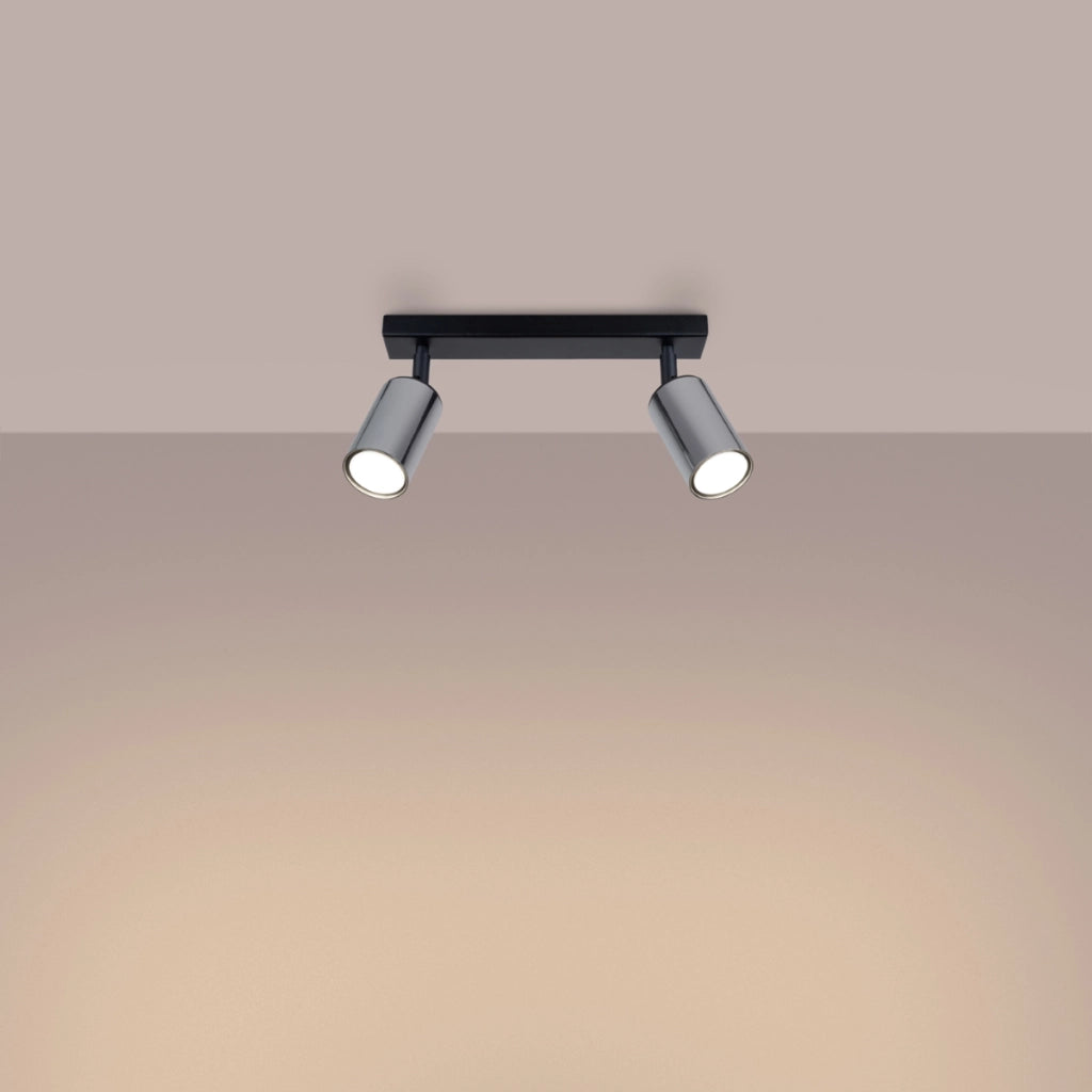 Lampada moderna a tubo in acciaio WINX Bittersweet Shimmer FI6/10 2x10W LED GU10