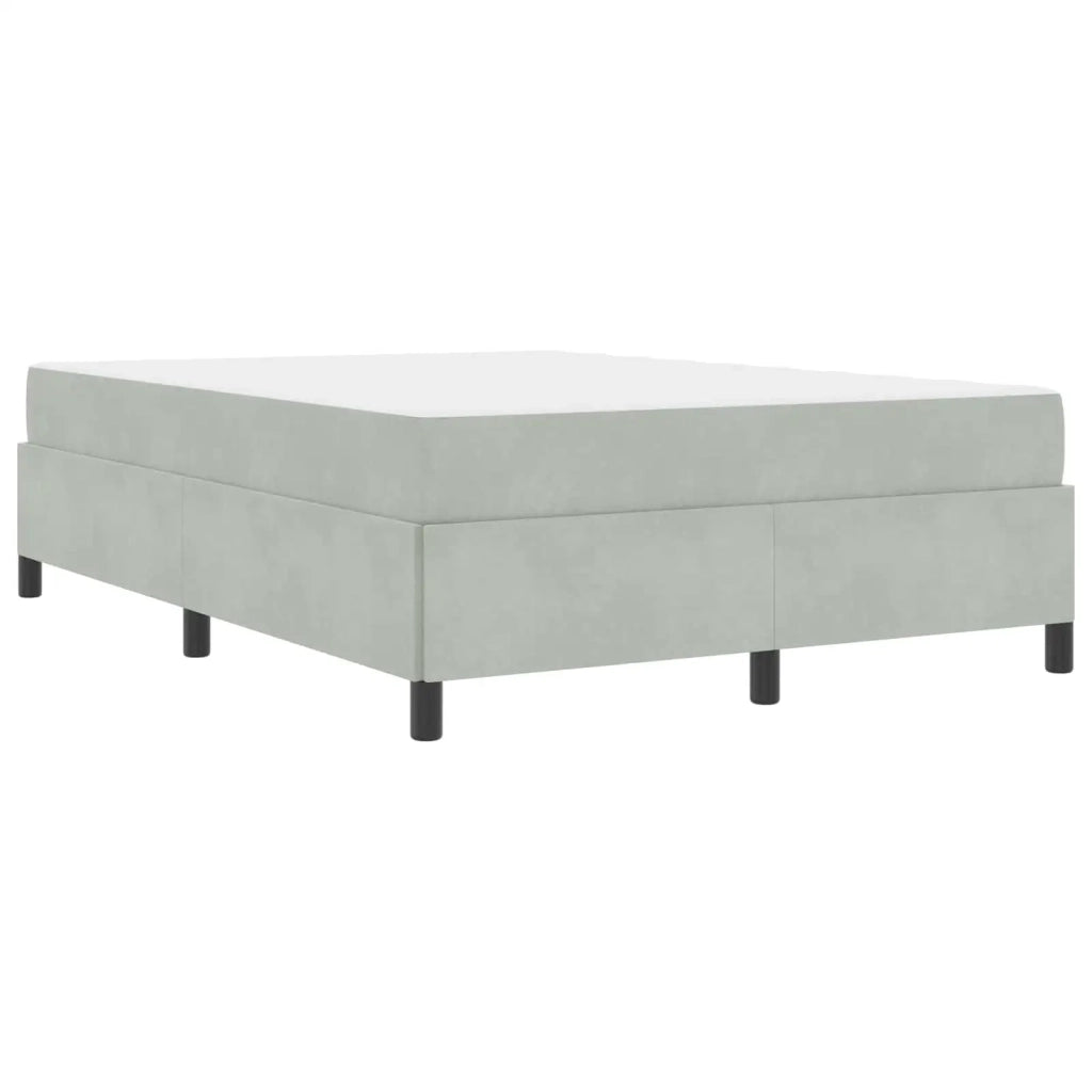Struttura del letto Grigio chiaro 160 x 200 cm Tessuto