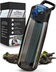 Filtro d'acqua per sopravvivenza - Apparecchio di purificazione dell'acqua riciclabile per outdoor e emergenza in casa - Sistema di filtraggio dell'acqua per bevande con beccuccio per sopravvivenza - 650 litri