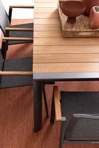 Tavolo da Giardino 180x90x75 cm in Alluminio Cameron Antracite