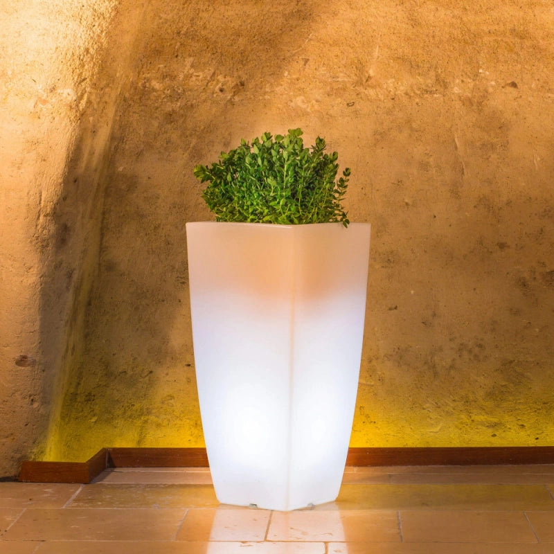 VASO LUMINOSO HYDRUS 70 h CON LED MULTICOLOR E BATTERIA SOLARE