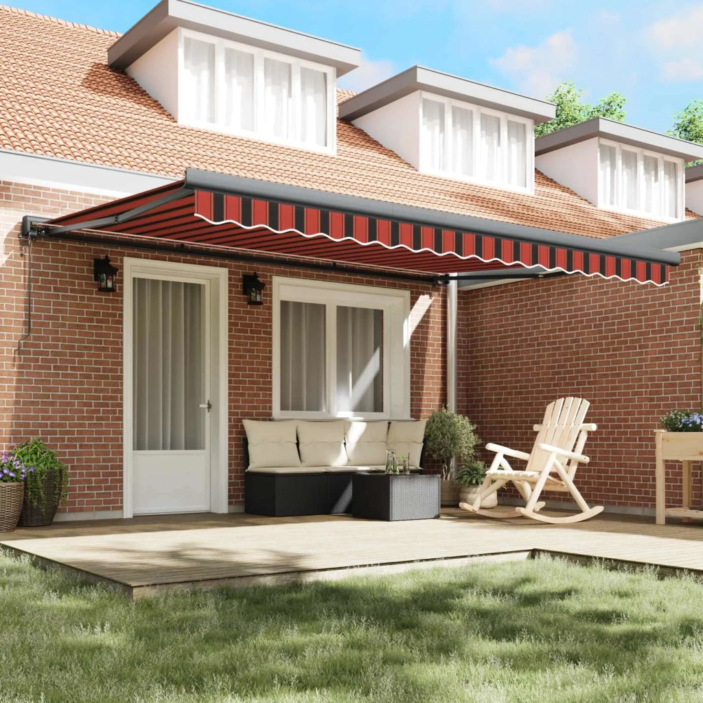 Tenda da Sole Arancione e Marrone 450 x 300 x 165 cm 3330890