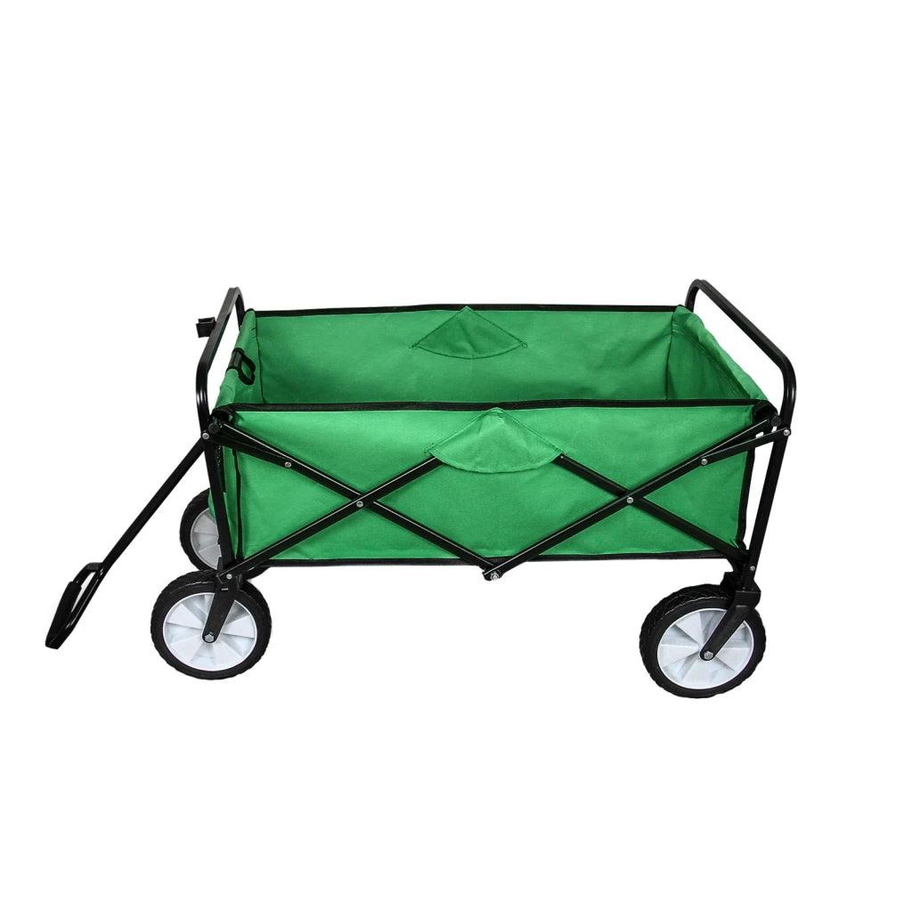 Carrello Pieghevole Fuoristrada 70kg Ruote 360° Acciaio Verde