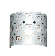 Applique decorativa bianca traforata G9 40W Milesia Italux
