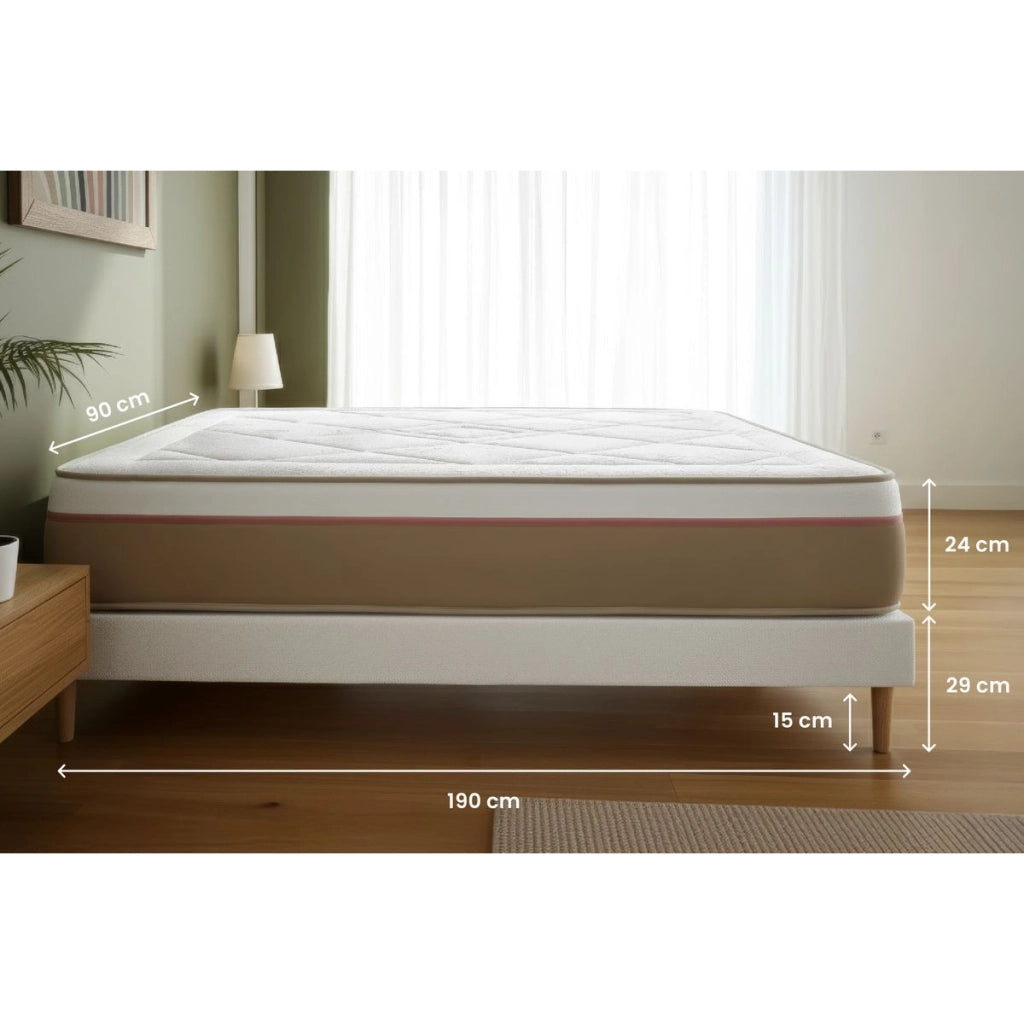 Materasso e base 90x190 cm - Le Soyeux