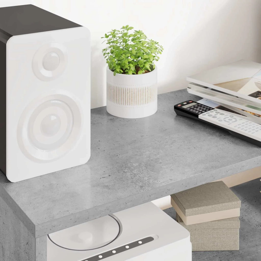 Mobile TV 80 x 30 x 40 cm Grigio cemento Legno ingegnerizzato 8000327