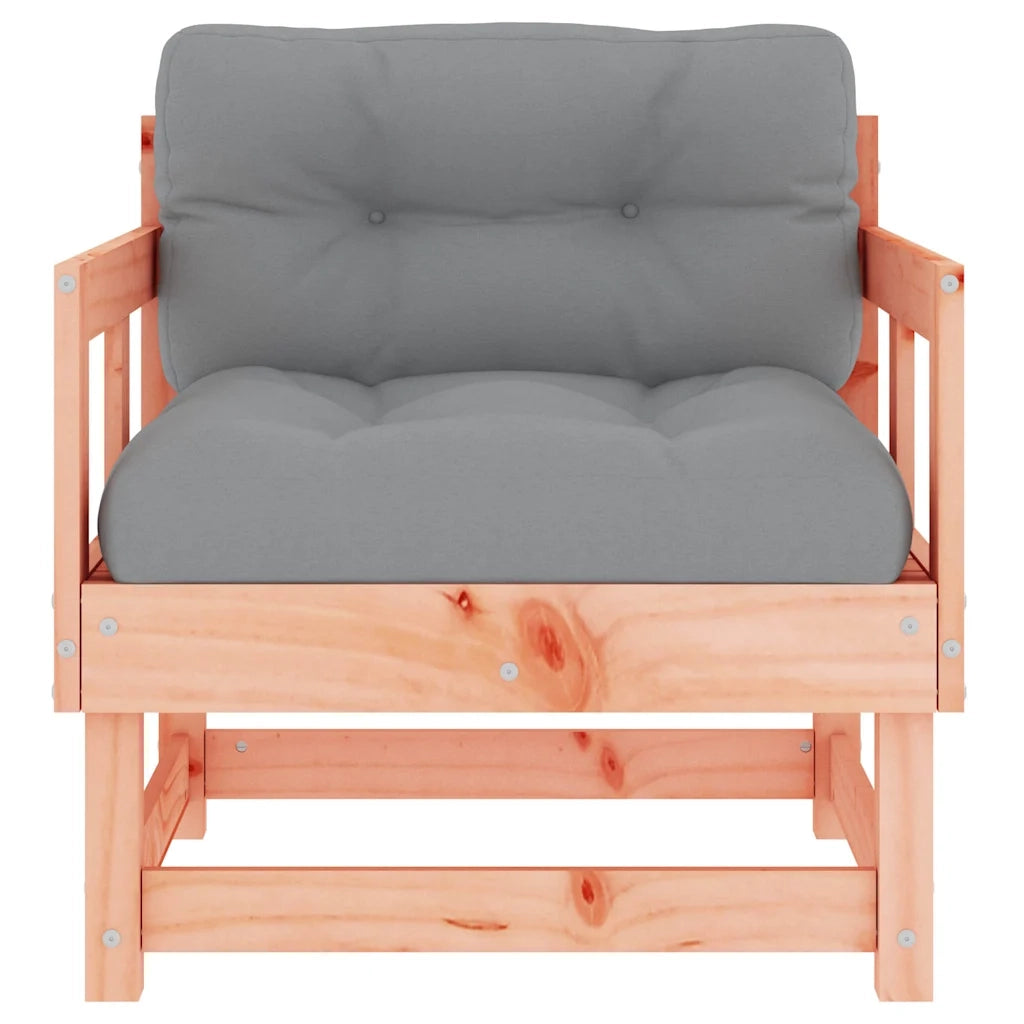 Sedie da Giardino con Cuscini 2 pz in Legno Massello di Douglas 825448