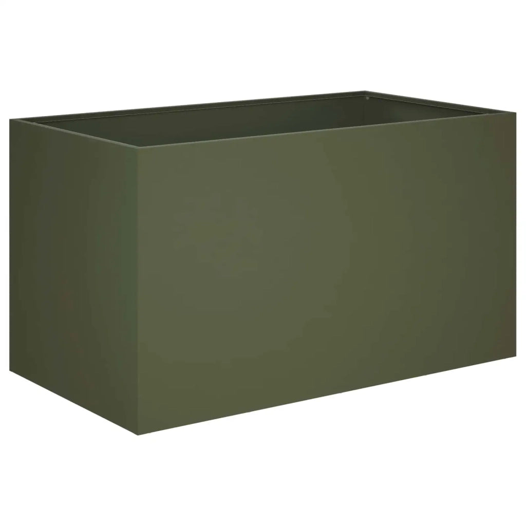 Vaso da giardino 2 pz Verde Oliva 80 x 50 x 50 cm 8005267