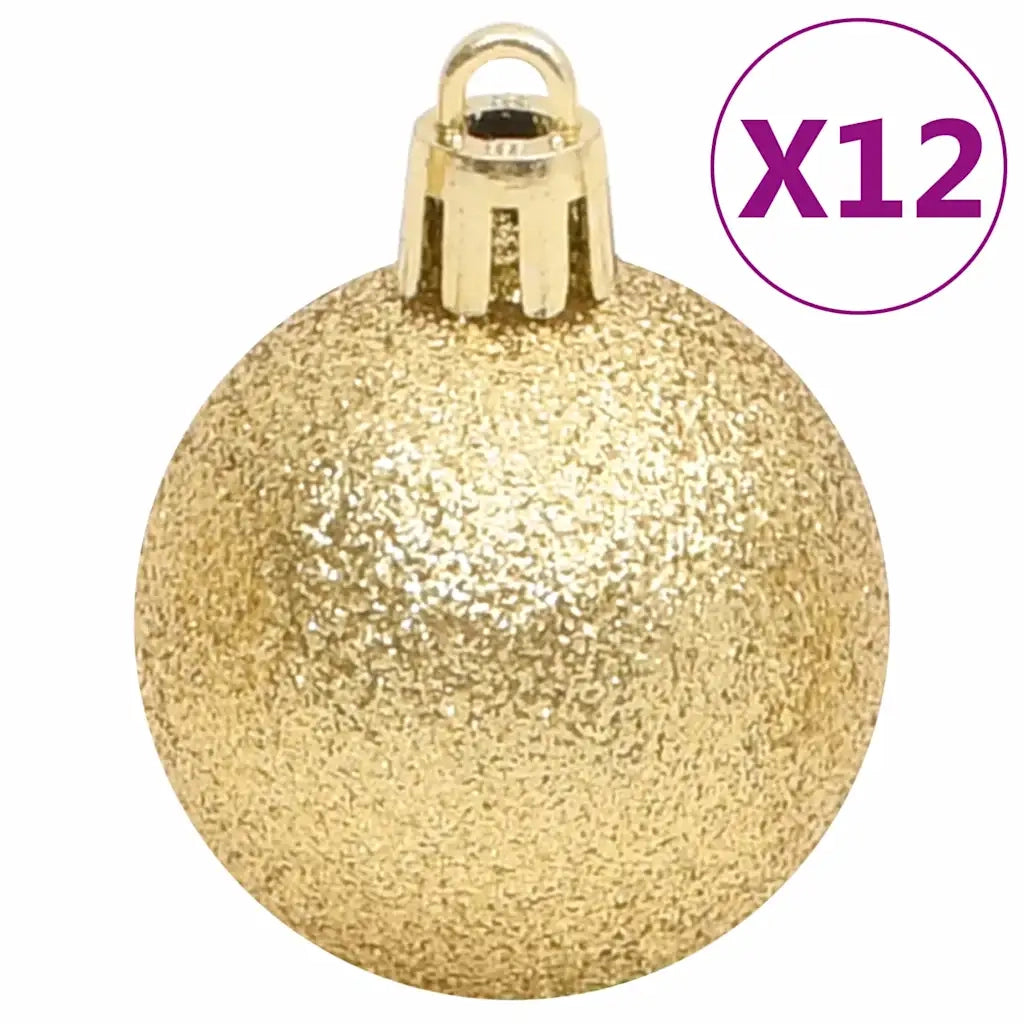 Set Palline di Natale 112 pz Rosso / Verde / Oro in Polistirene CFW2387870