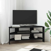 MobileTVAngolare Nero 102x40,5x45cm Legno multistrato