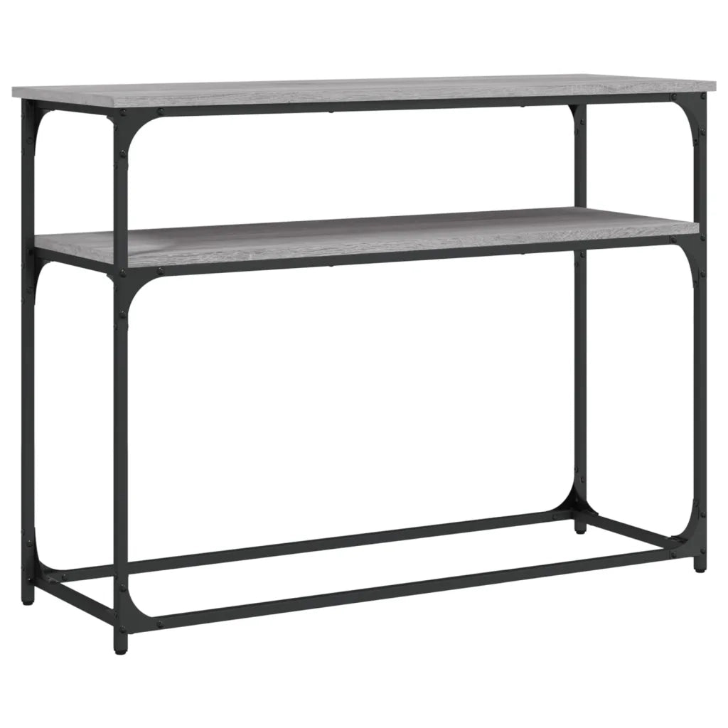 Tavolino Consolle | Tavolo d'Ingresso Grigio Sonoma 100x35,5x75cm Legno Multistrato