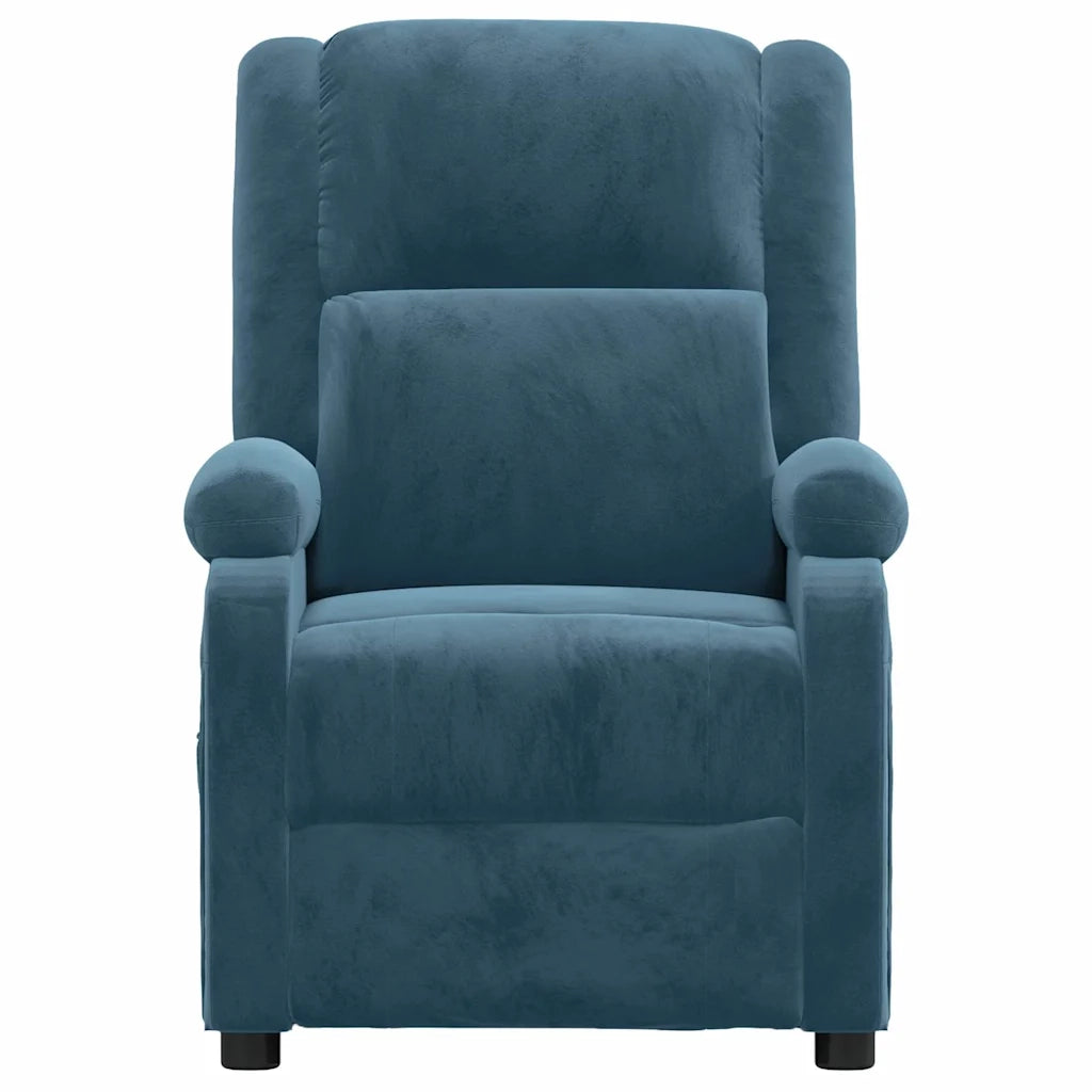 Divano Sedia-Poltrona Massaggiante Blu in Velluto
