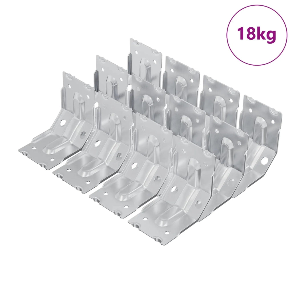 Supporto 212 pcs Zincato 106 x 55 x 1,5mm Acciaio 864588