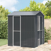 Aviario per Uccelli Antracite 210x215x247 cm Acciaio