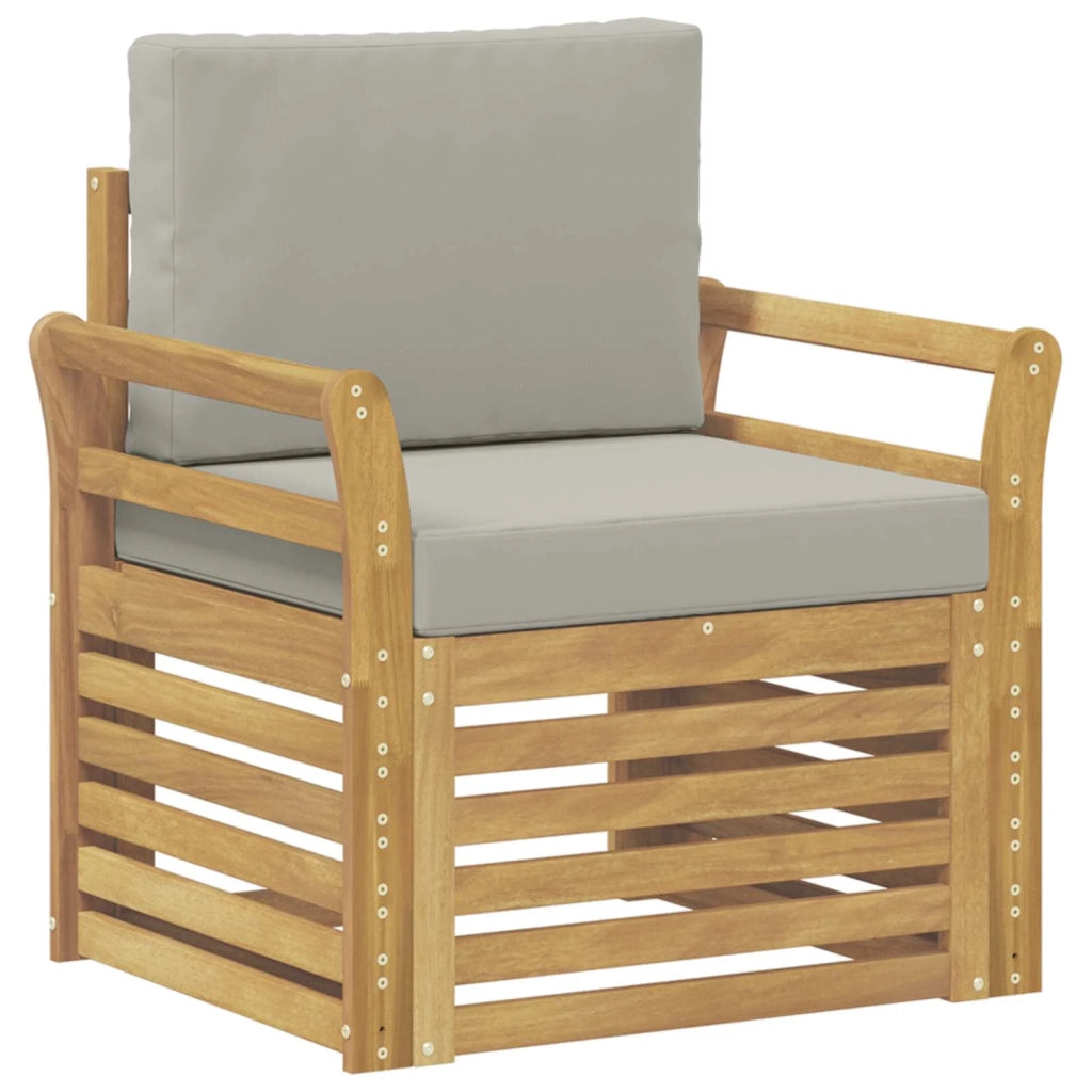 Set di divani da esterno-Sofa da giardino Poliestere Bianco 841939