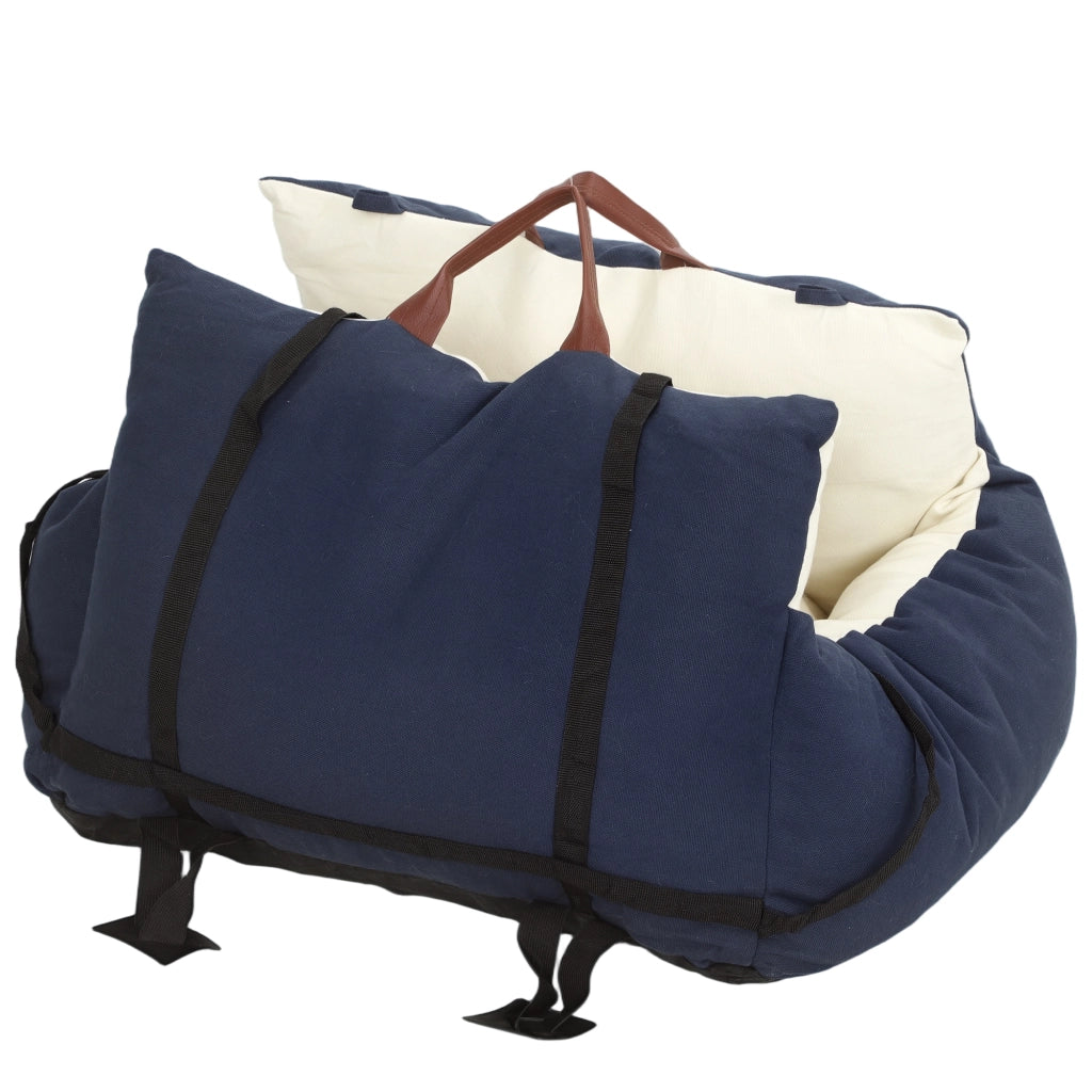 Cuscino Sedile Auto per Cani ¨C Zephmum ¨C Blu Navy 49x53x36cm