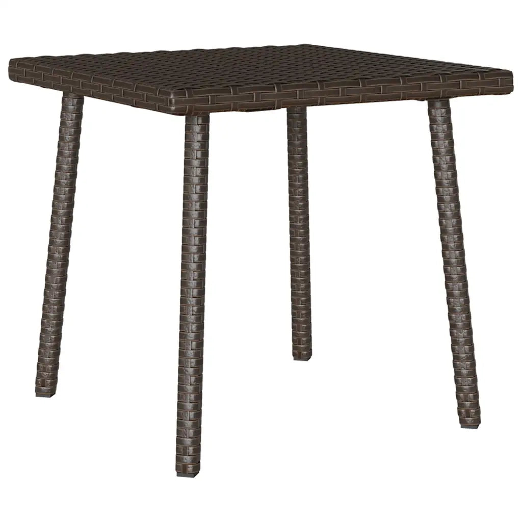 Tavolino Giardino | Tavolino da esterno Rettangolare Marrone 40x40x37 cm Polyrattan