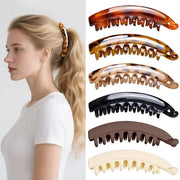 Clip per capelli a banana grandi - 6 pezzi clip per capelli antiscivolo per donne clip per capelli in plastica per capelli spessi, clip per capelli a banana vintage accessori per capelli per donne e ragazze