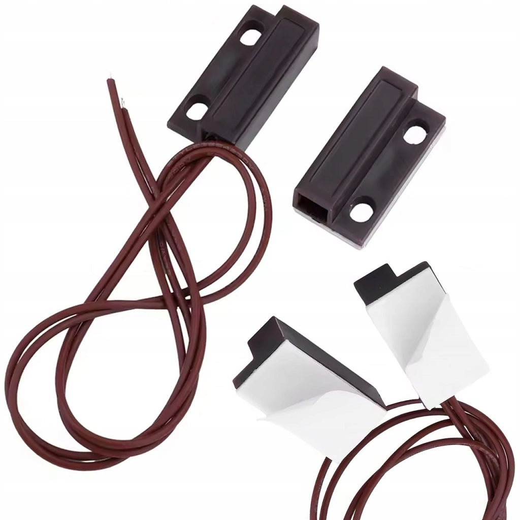 Sensore Magnetico MC-38 NO Marrone – Compatibile con Sistemi Sonoff, Shelly | Montaggio Interno | Senza Alimentazione