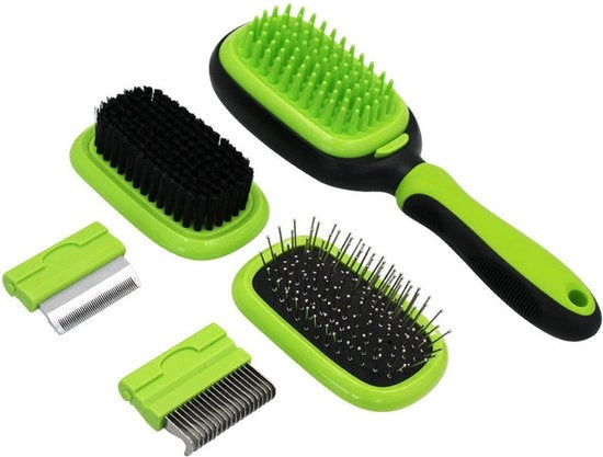 Spazzola per cani - Rimozione pelo 5 in 1 - Petting e spazzola per cani e gatti - Spazzola lisciatrice per cani e gatti - Groomer - Spazzola per pelo sottile - Spazzola per cani