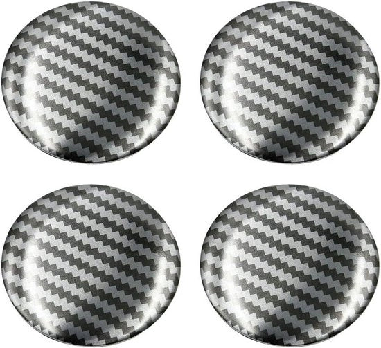 Set di 4 coppe per cerchioni nere, diametro 56 mm - Accessori per cerchioni per auto