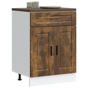 Base da Cucina Porto Rovere Fumo in Legno Multistrato 853972