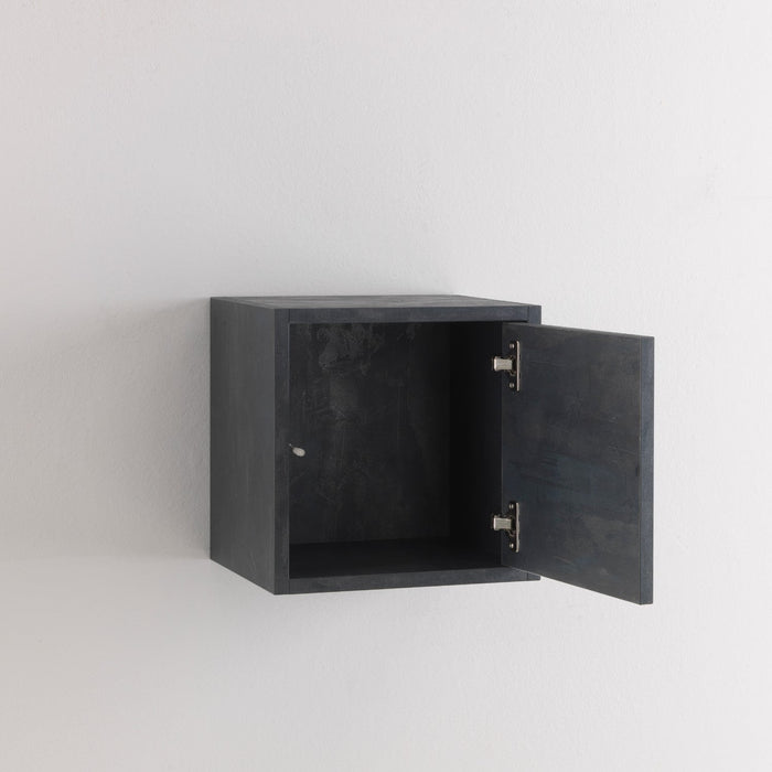 Pensile da Soggiorno 1 Anta 34x27x34 cm Specchio TFT Marte Pietra Blu