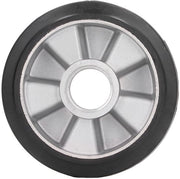 Ruota di Coda 180x50mm - Gomma Massiccio - Bocco di Acciaio Inossidabile - Alta Capacità di Carico - Resistente ai Sfregamenti - Antiscivolo - Ruota di Coda per Trasporto