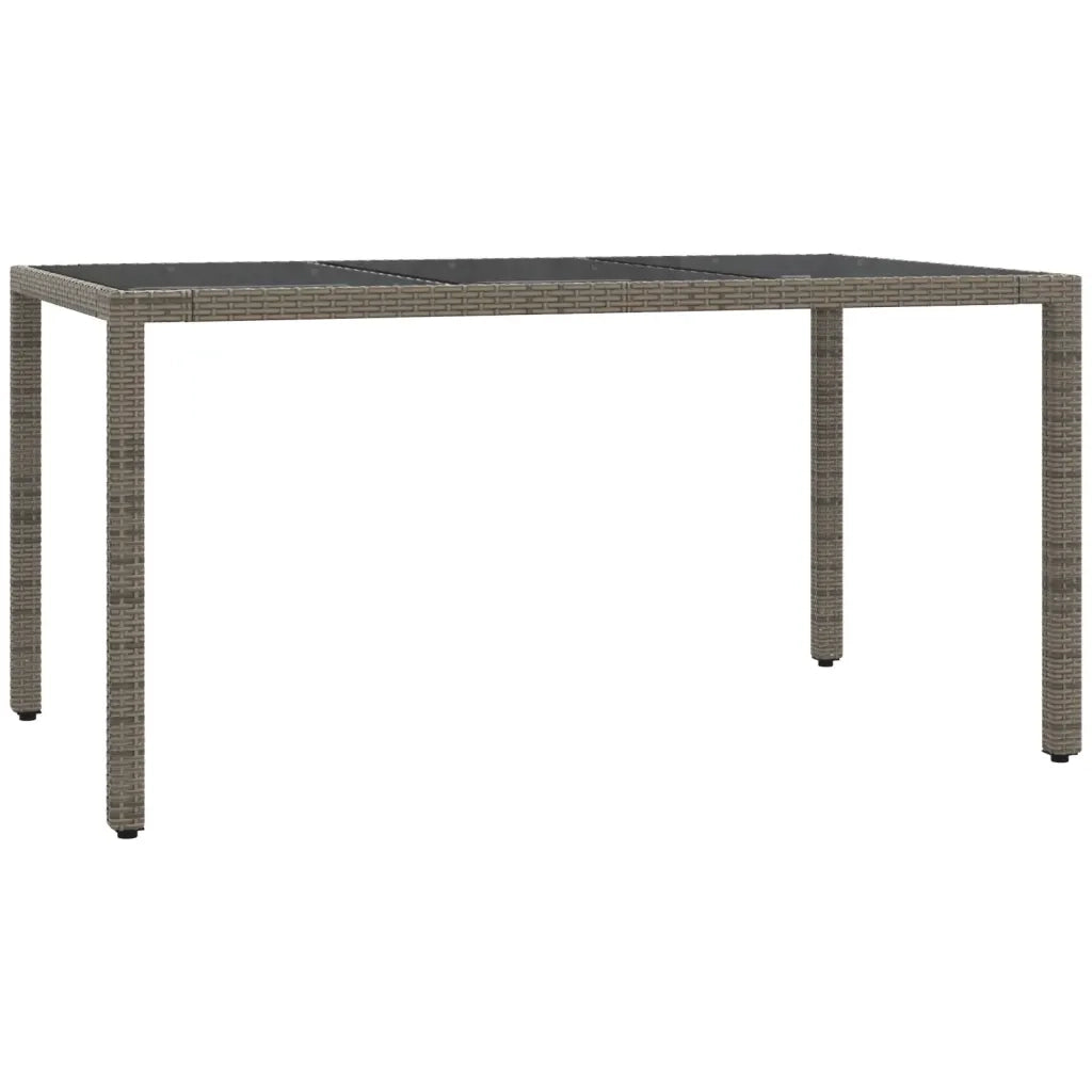 Set da Pranzo da Giardino 7 pz con Cuscini in Polyrattan Grigio 3211857