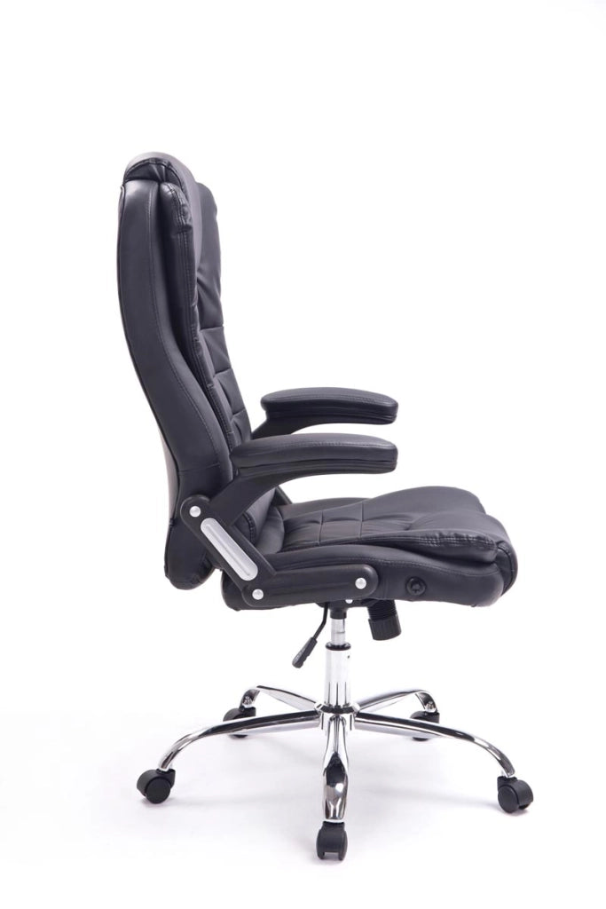 Sedia da ufficio Thor in similpelle nero