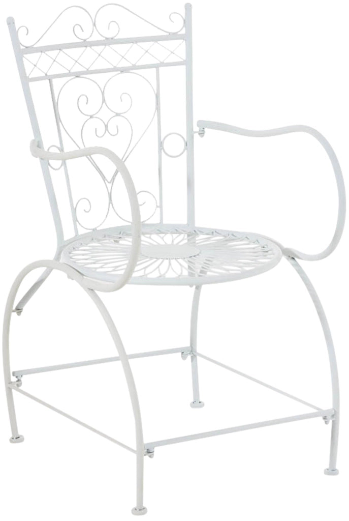 Sedia Giardino Sheela in Metallo bianco