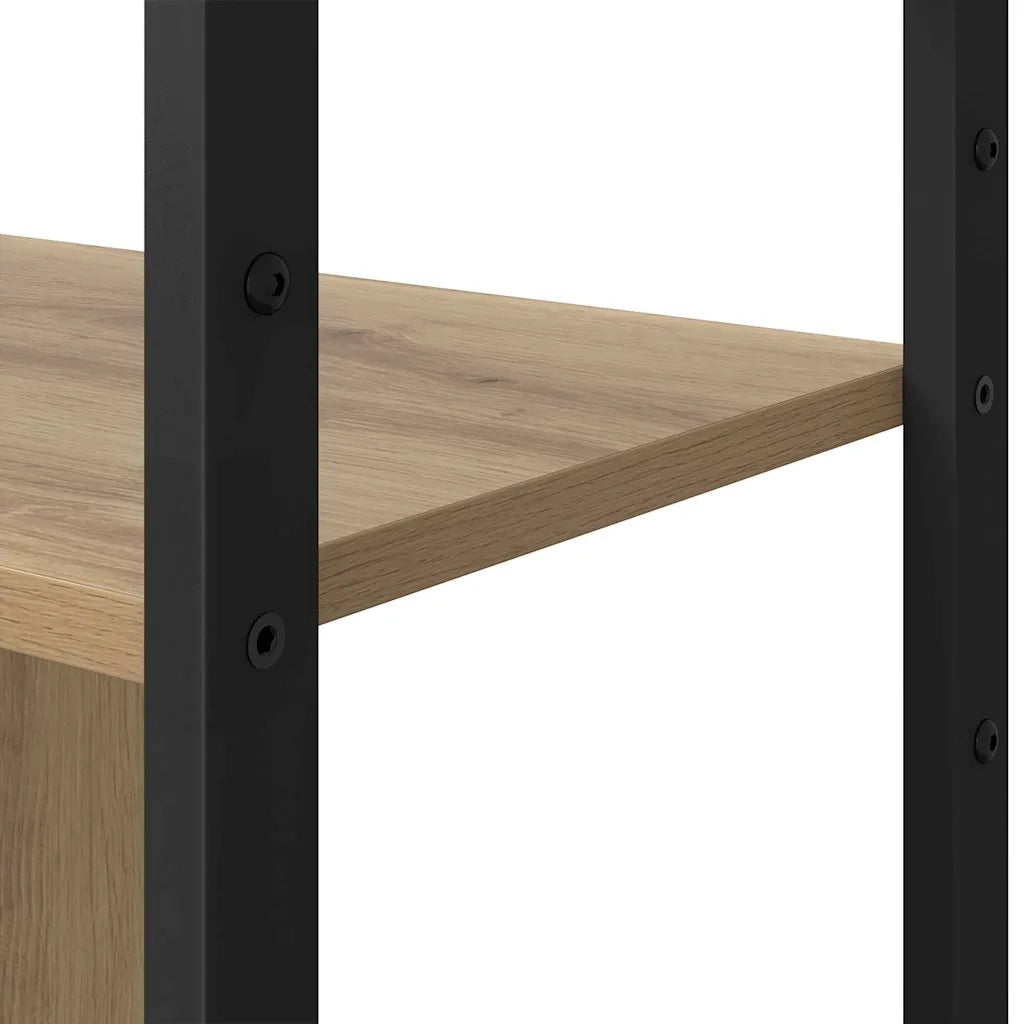 vidaXL Libreria rovere artigianale 80 x 30 x 155.5 cm