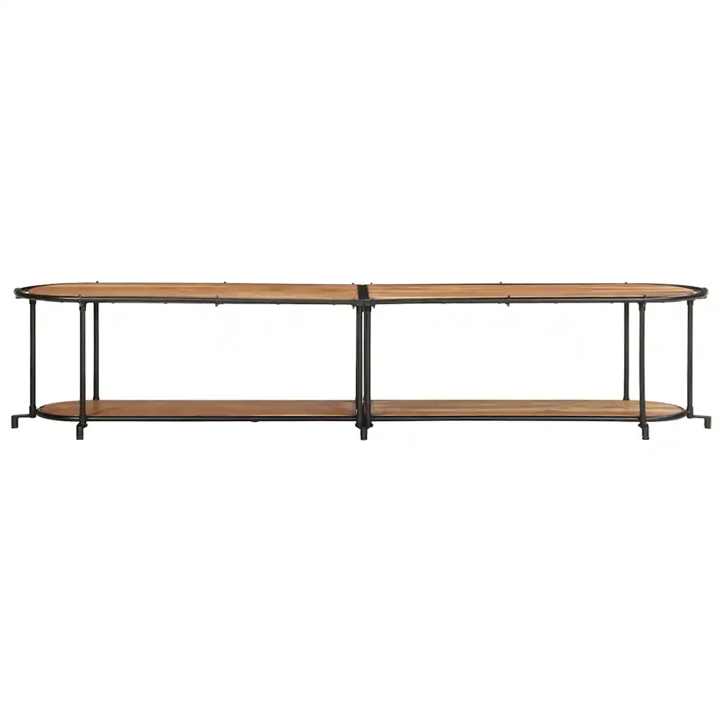 Mobile Porta TV 200x42x40 cm in Legno Massello di Acacia
