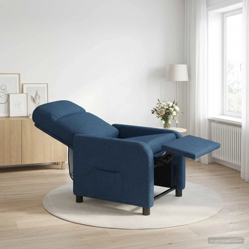 Divano Sedia-Poltrona Massaggiante Blu Tessuto 440080