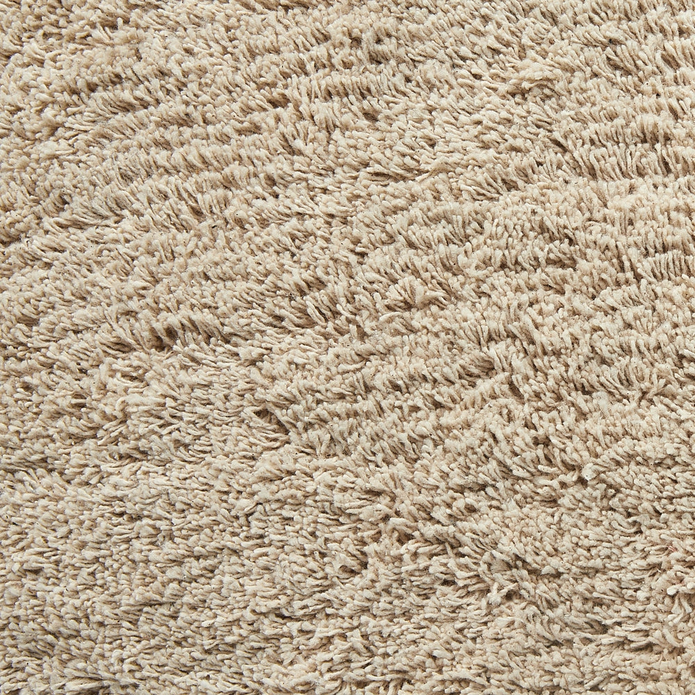 Cuscino da pavimento in cotone beige 60 x 60 x 20 cm con motivo alfabetico per bambini