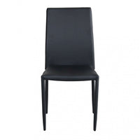 Sedia Cammie 41x50x91 h cm in Similpelle Nero