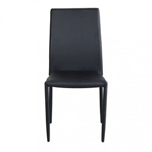 Sedia Cammie 41x50x91 h cm in Similpelle Nero