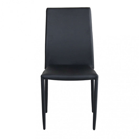 Sedia Cammie 41x50x91 h cm in Similpelle Nero