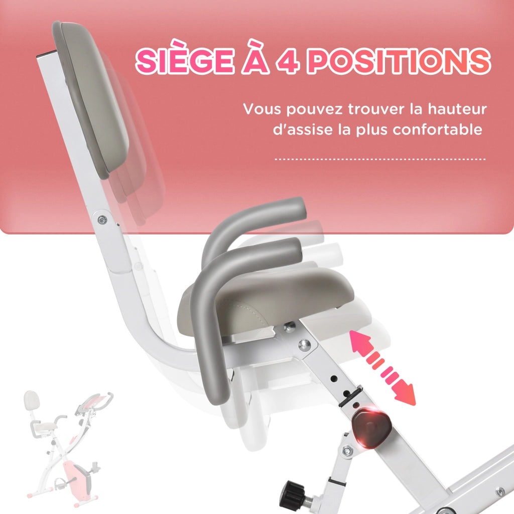 Bicicletta da camera pieghevole ¨C Zephmum ¨C Acero, rosa, bianco