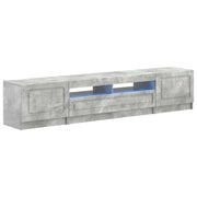 Mobile TV LED a 5 pezzi Grigio Cemento Legno ingegnerizzato 3417003