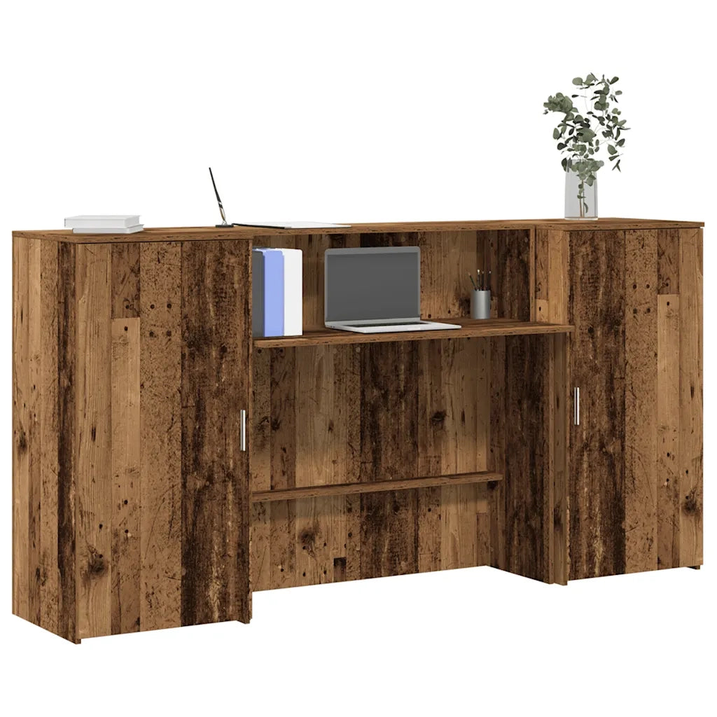 Banco Reception Legno Vecchio 200x50x103,5 cm Legno Multistrato 3324221