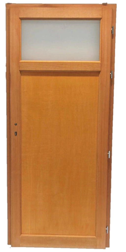 Porta di servizio in legno 'Pagos' modello 200X80 a sinistra a spinta (dimensioni della tavola) senza maniglia