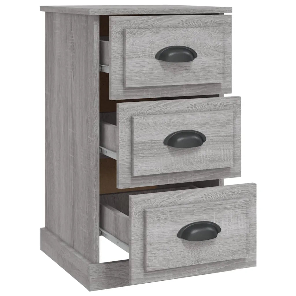 Comodino-Tavolino da notte Grigio Sonoma 39x39x67 cm in Legno Multistrato