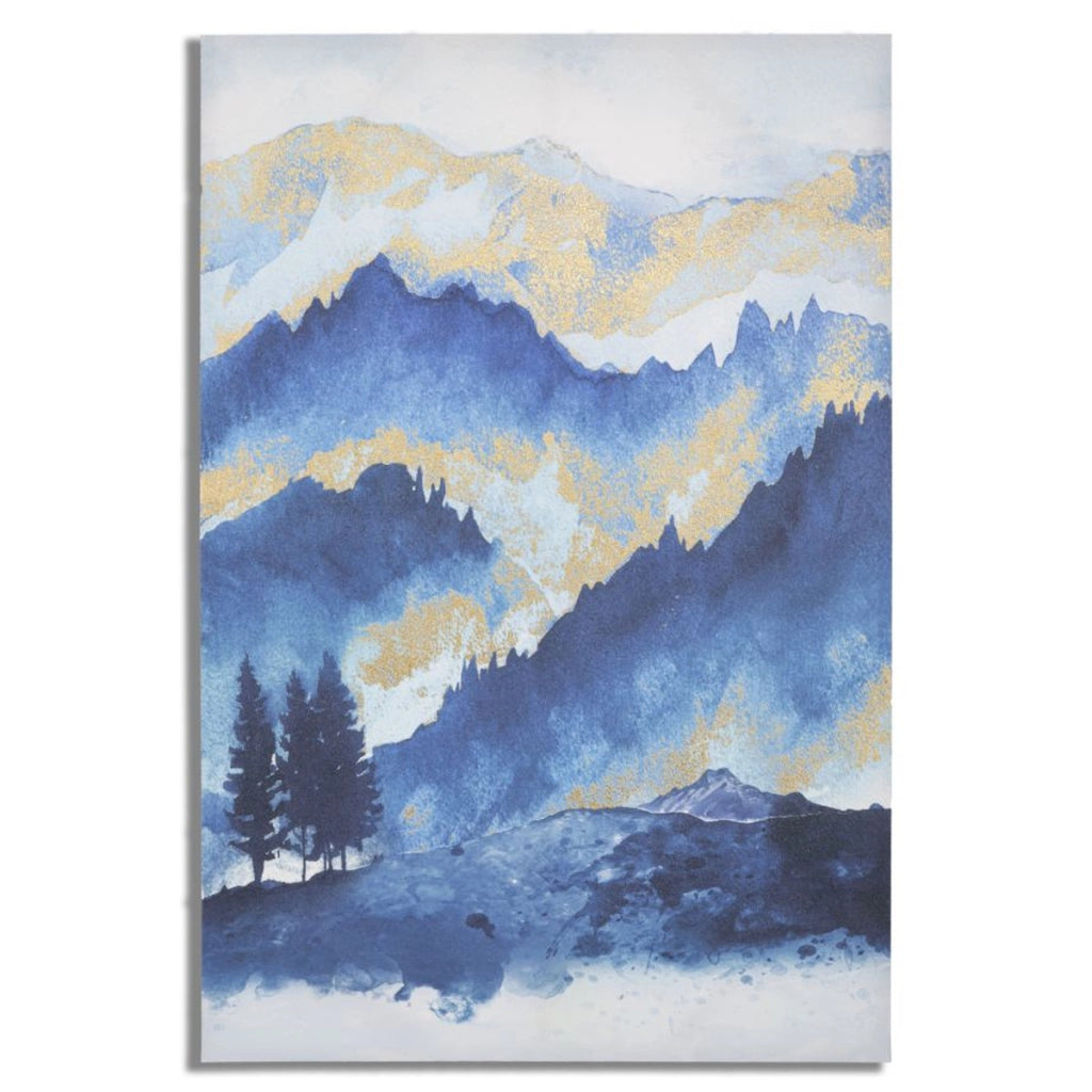 Stampa su Tela Marmo, Multicolore, Legno, 80x3x120 cm
