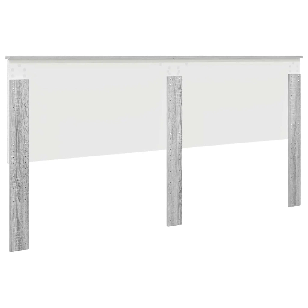 Testiera | Testata con Testiera | Testata Grigio Sonoma 200 cm Legno multistrato