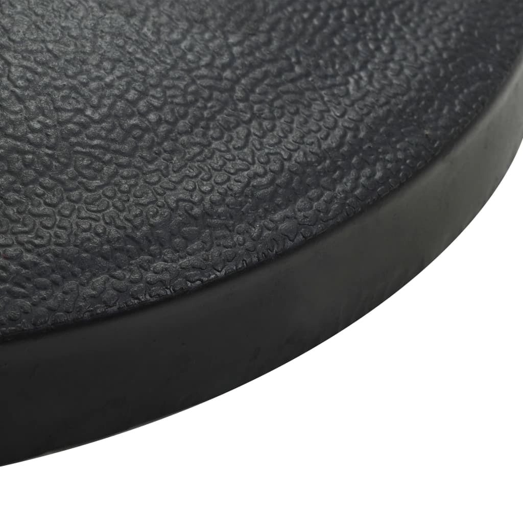 Base rotonda per ombrellone in resina diametro 38 e 48 mm 10 kg nera 2202081