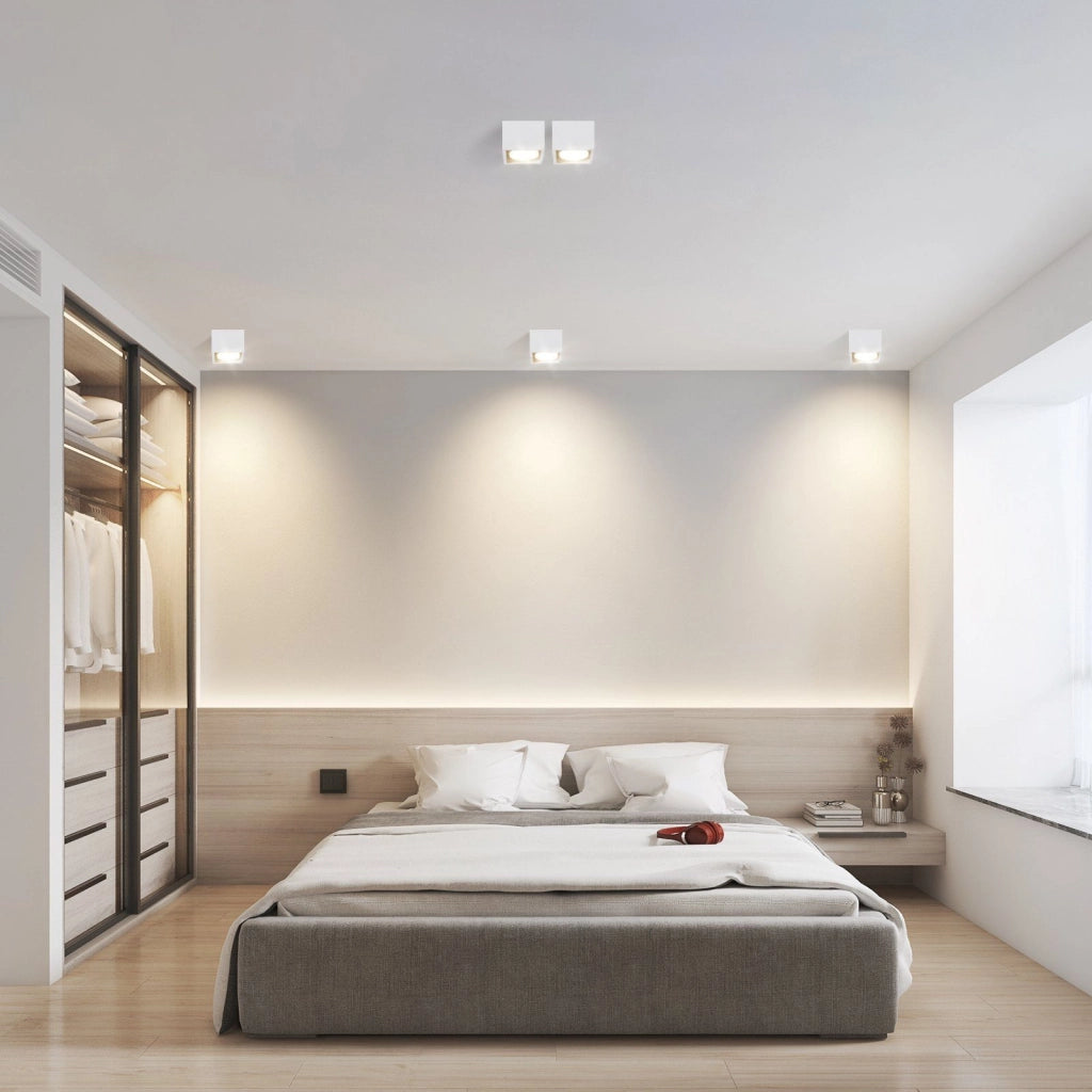 ZMH Faretto da soffitto moderni 1 fiamma GX53 orientabili per soggiorno senza lampadina