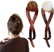 Accessori per capelli da donna - Antiscivolo - Grande clip per capelli - 11,5 cm di lunghezza - Materiale duraturo - Design unico