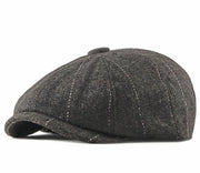 Cappello quadrato caldo per autunno e inverno, petto di giornalaio in grandi dimensioni, cappello a baretta, pet a baseball con grande circonferenza del capo, cappello da pittore per uomini e donne all'aperto
